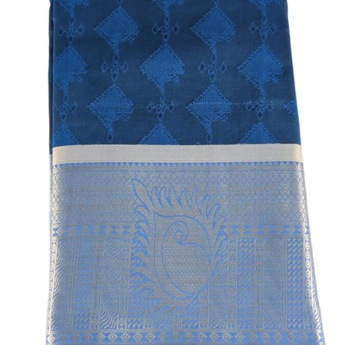 Embossed Soft Silk Saree_2
