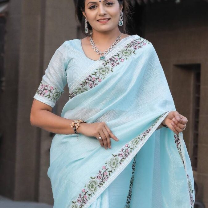 Pure Soft Kota Doriya Fabric Designer Saree