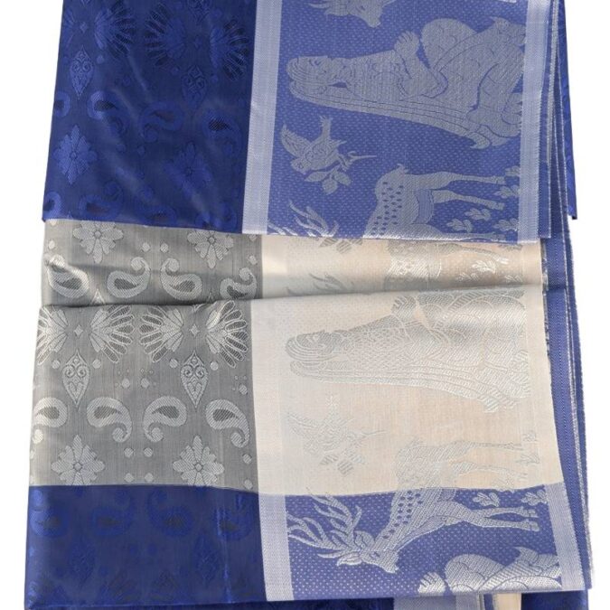 Soft Silk Saree - Blue Color_2