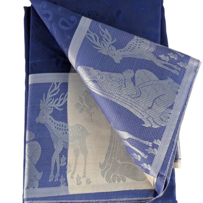 Soft Silk Saree - Blue Color_3