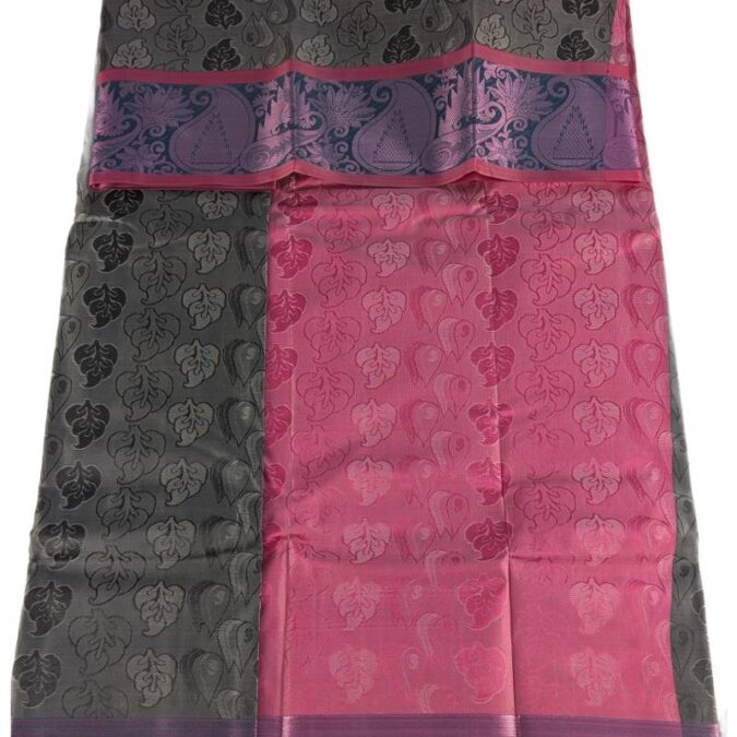 Soft Silk Saree Grey Color_2