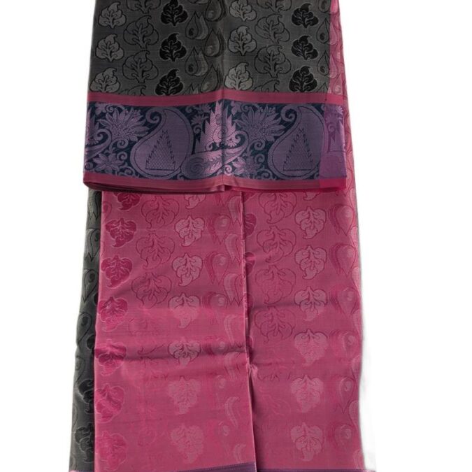 Soft Silk Saree Grey Color_1