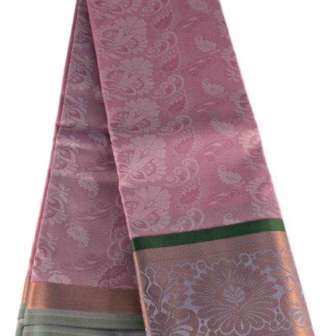 soft silk Saree Pink Color_3