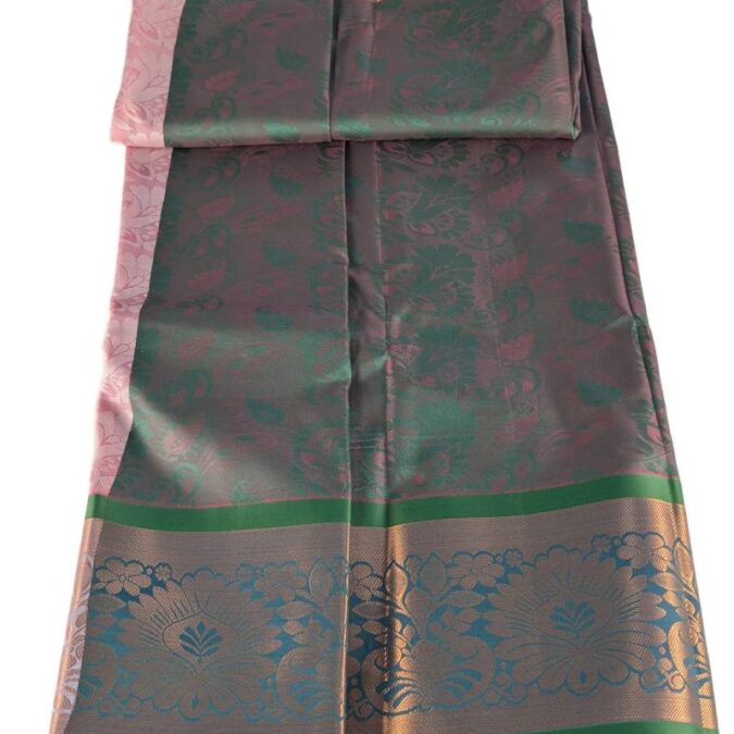 Soft Silk Saree Pink Color 3